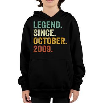 13 Year Old Gift Legend Since October 2009 13Th Birthday Boy V2 Youth Hoodie - Thegiftio UK