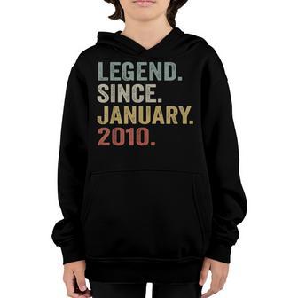 13 Year Old Legend Since January 2010 13Th Birthday Boy Youth Hoodie - Thegiftio UK