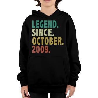 13 Years Old Gifts 13Th Birthday Boy Vintage October 2009 Youth Hoodie - Thegiftio UK