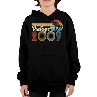 14 Year Old Gift Boys Girls Vintage 2009 14Th Birthday Retro V2 Youth Hoodie - Thegiftio UK