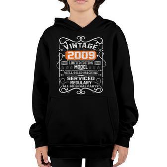 14 Year Old Gift Boys Girls Vintage 2009 14Th Birthday Retro V4 Youth Hoodie - Thegiftio UK