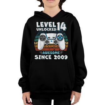 14Yr Bday Son Boy Funny Gamer 14Th 14 Year Old Birthday Youth Hoodie - Thegiftio UK