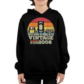 15 Year Old Funny Vintage 2008 15Th Birthday Gifts Girls Boy V2 Youth Hoodie - Thegiftio UK