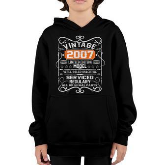 16 Year Old Gift Boys Girls Vintage 2007 16Th Birthday Retro Youth Hoodie - Thegiftio UK