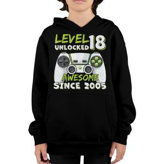 18Yr Bday Son Men Funny Gamer 18Th 18 Year Old Birthday V2 Youth Hoodie - Thegiftio UK
