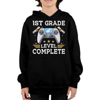 1St Grade Level Complete Gamer Kids Class Of 2023 Boys Youth Hoodie - Thegiftio UK