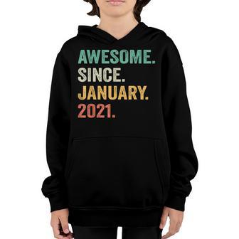 2 Year Old Gifts 2Nd Birthday Boy Awesome Since January 2021 Youth Hoodie - Thegiftio UK