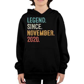 2 Years Old Gift Legend Since November 2020 2Nd Birthday Boy Youth Hoodie - Thegiftio UK