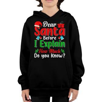 2022 Funny Christmas Kids Adults Santa I Can Explain V3 Youth Hoodie - Thegiftio UK