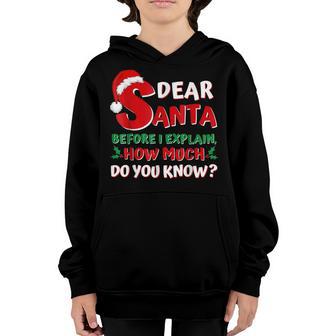 2022 Funny Christmas Kids Adults Santa I Can Explain Youth Hoodie - Thegiftio UK