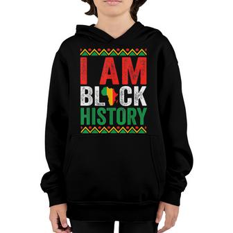 I Am Black History Pride Black History Month Kids Boys  Youth Hoodie