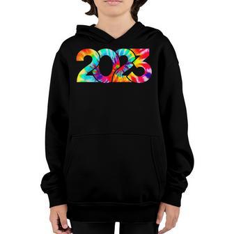 2023 Happy Boy Girl Christmas Tie Dye Youth Hoodie - Thegiftio UK
