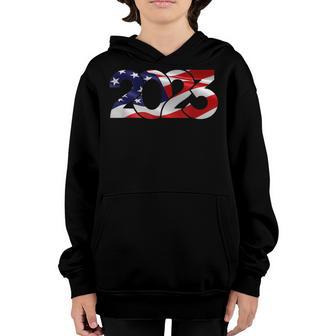 2023 Happy Boy Girl Christmas Usa Flag Youth Hoodie - Thegiftio UK