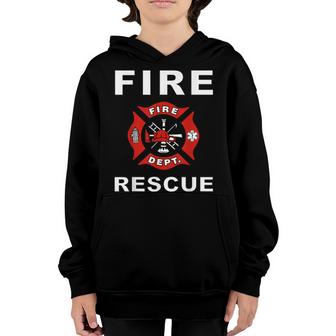 Fire Rescue Fire Fighter Fireman Kids Youth Adult Boys Girls  Youth Hoodie