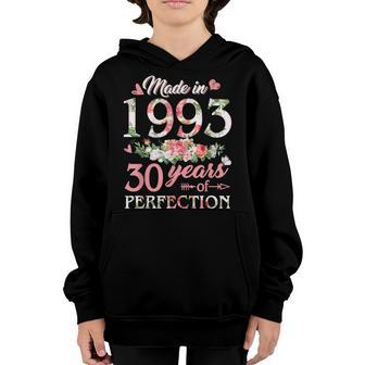 30 Year Old Made In 1993 30Th Birthday Gift For Girl Women Youth Hoodie - Thegiftio UK