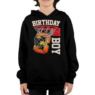 3Rd Birthday Basketball Boy 3 Year Old Basketball Player Youth Hoodie - Thegiftio UK