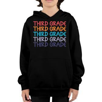 3Rd Third Grade Back To School Youth Hoodie - Seseable