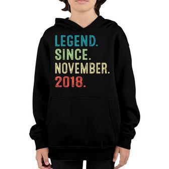 4 Years Old Gifts Legend November 2018 4Th Birthday Boy Youth Hoodie - Thegiftio UK