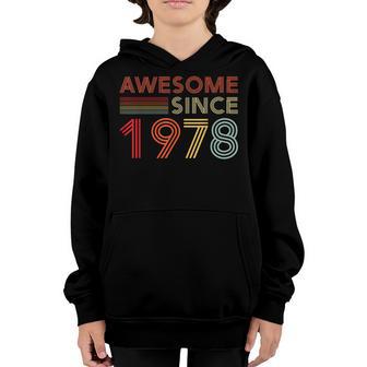 45 Birthday Decorations Men Women 1978 Bday 45Th Birthday Youth Hoodie - Thegiftio UK