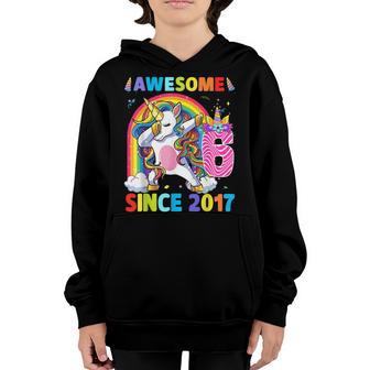 6 Year Old Gifts Girls Ns Dabbing Unicorn 6Th Birthday V4 Youth Hoodie - Thegiftio UK