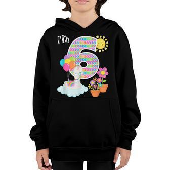 6 Years Old 6Th Birthday Llama Birthday Girl Gift V15 Youth Hoodie - Thegiftio UK