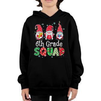 6Th Grade Squad Gnome Teacher Student Christmas Boys Girls Youth Hoodie - Thegiftio UK