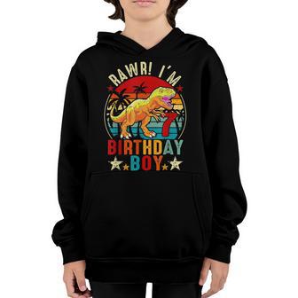 7 Year Old 7Th Birthday Boy T Rex Dinosaur V2 Youth Hoodie - Thegiftio UK