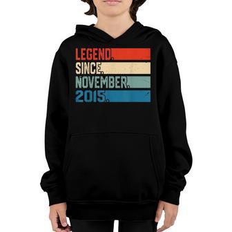 7 Year Old Gift Legend Since November 2015 7Th Birthday Boy Youth Hoodie - Thegiftio UK