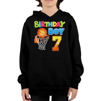 7 Years Old 7Th Birthday Baseball For Boys Party Youth Hoodie - Thegiftio UK