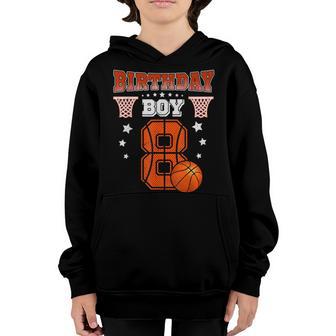 8 Years Old Basketball Player 8Th Birthday Boy Son Youth Hoodie - Thegiftio UK