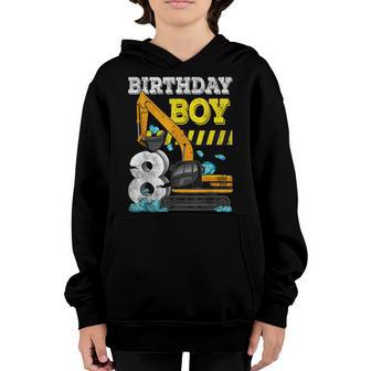 8Th Birthday Boy Funny 2014 Year Old Gifts Construction Youth Hoodie - Thegiftio UK
