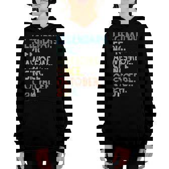 8Th Birthday Boy Legendary Epic Awesome Since October 2014 Youth Hoodie - Thegiftio UK