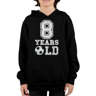 8Th Birthday Sport 8 Years Old Soccer 8 Boys Kids Youth Hoodie - Thegiftio UK