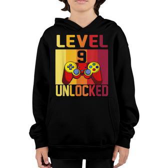 9 Year Old Level 9 Unlocked Awesome 2014 9Th Birthday Boy Youth Hoodie - Thegiftio UK