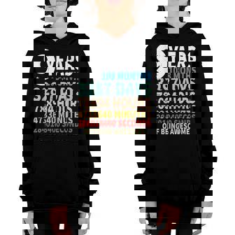 9 Years Old 9Th Birthday Gifts Vintage 108 Months Kid Youth Hoodie | Mazezy