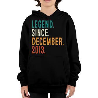 9 Years Old Gift 9Th Birthday Boy Legend Since December 2013 Youth Hoodie - Thegiftio UK