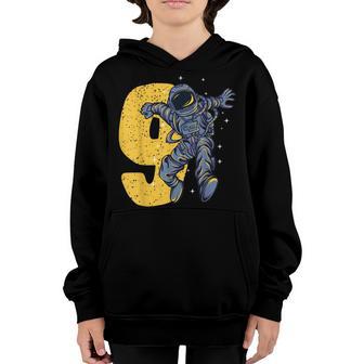 9Th Birthday Astronaut 9 Year Old Birthday Boy Youth Hoodie - Thegiftio UK