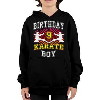 9Th Birthday Boy - Karate 9 Years Old Kid Youth Hoodie - Thegiftio UK