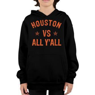 All Sport Men Women Kids Houston Vs All Yall Vintage Youth Hoodie - Thegiftio UK