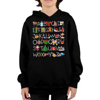 Alphabet Teacher Christmas Costume Preschool Teacher Youth Hoodie - Thegiftio UK
