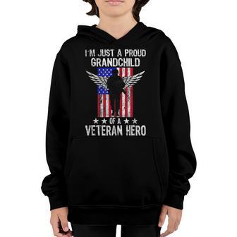 American Flag Patriotic Day Veterans Day For Kids Youth Hoodie - Thegiftio UK