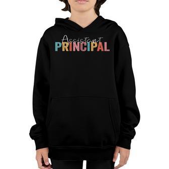 Assistant Principal Funny Job Title School Worker Vintage Youth Hoodie - Thegiftio UK