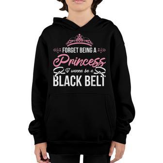 Athlete Karate Girl Sparring Black Belt Women Gift Karate Youth Hoodie - Thegiftio UK