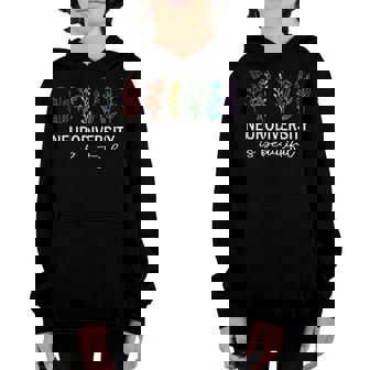 Autism Awareness Acceptance Neurodiversity Is Beautiful Kids Youth Hoodie | Mazezy