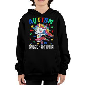 Autism Awareness Unicorn Puzzle Piece For Kids Boy Girl Youth Hoodie - Seseable