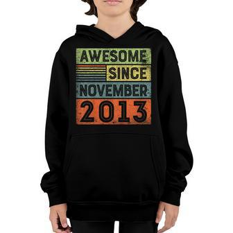 Awesome Since November 2013 6Th Birthday Shirt Boy Youth Hoodie | Mazezy