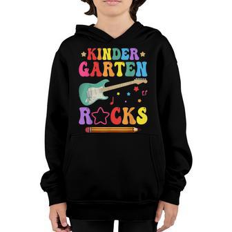 Back To School Kindergarten Rocks Funny First Day Of School Youth Hoodie - Thegiftio UK