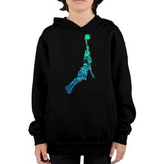 Basketball Player Coach Dunking Kids Boys Men Youth Hoodie - Thegiftio UK