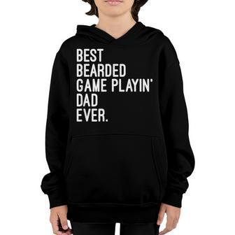 Best Bearded Game Playin Dad Ever Video Game Lover Mens Youth Hoodie | Mazezy AU
