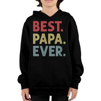 Best Papa Ever Gift For Dad Or Grandpa From Kids Grandkids Gift For Mens Youth Hoodie | Mazezy